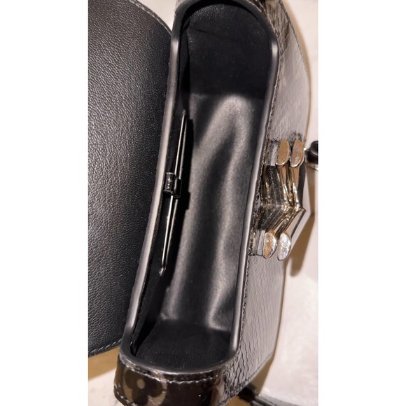 Louis Vuitton Python Twist Monogram Snakeskin Crossbody Bag PM Black/Silver LV - Picture 8 of 15
